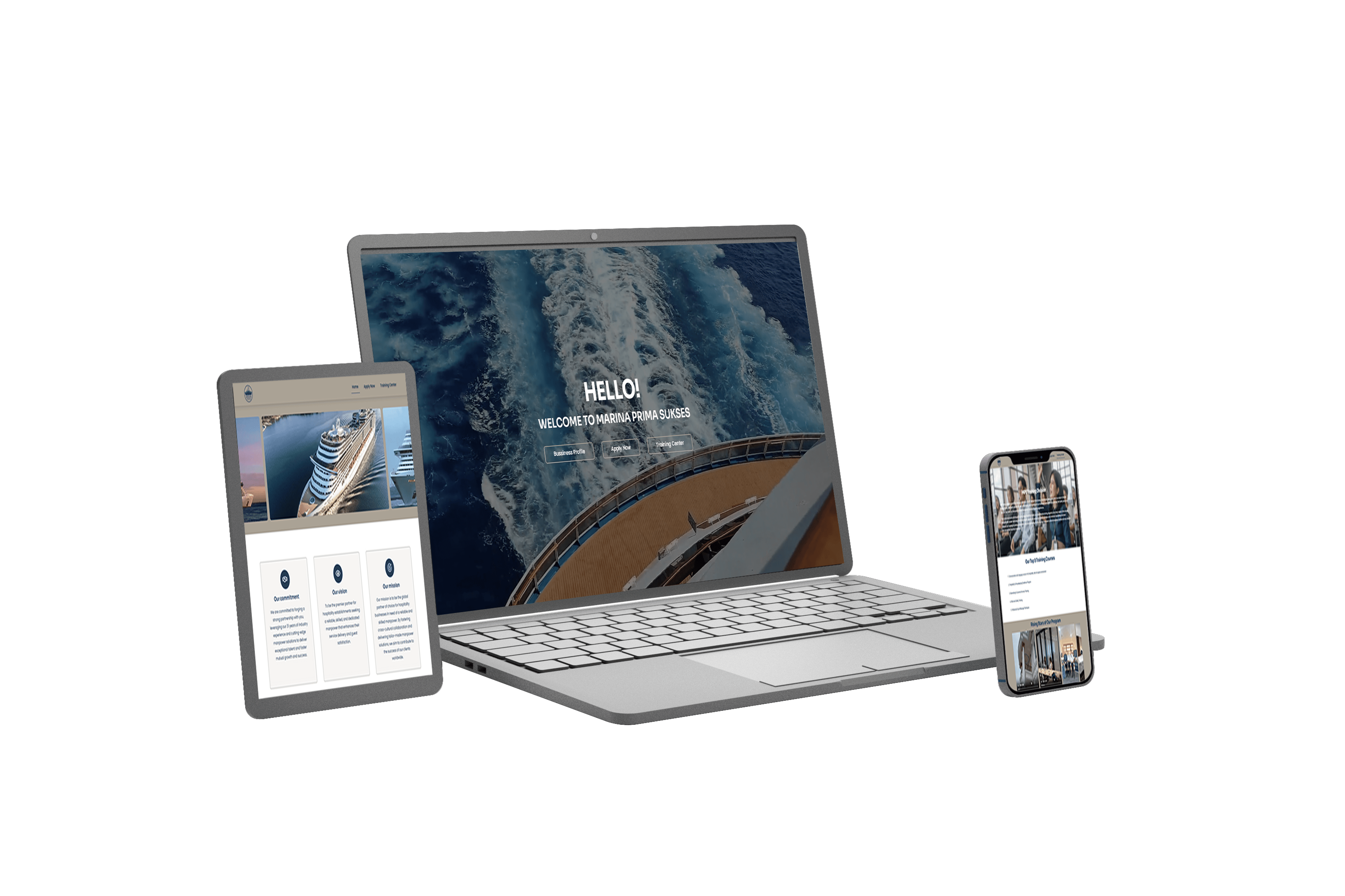 Mockup project MPS - Portal Manajemen Terintegrasi